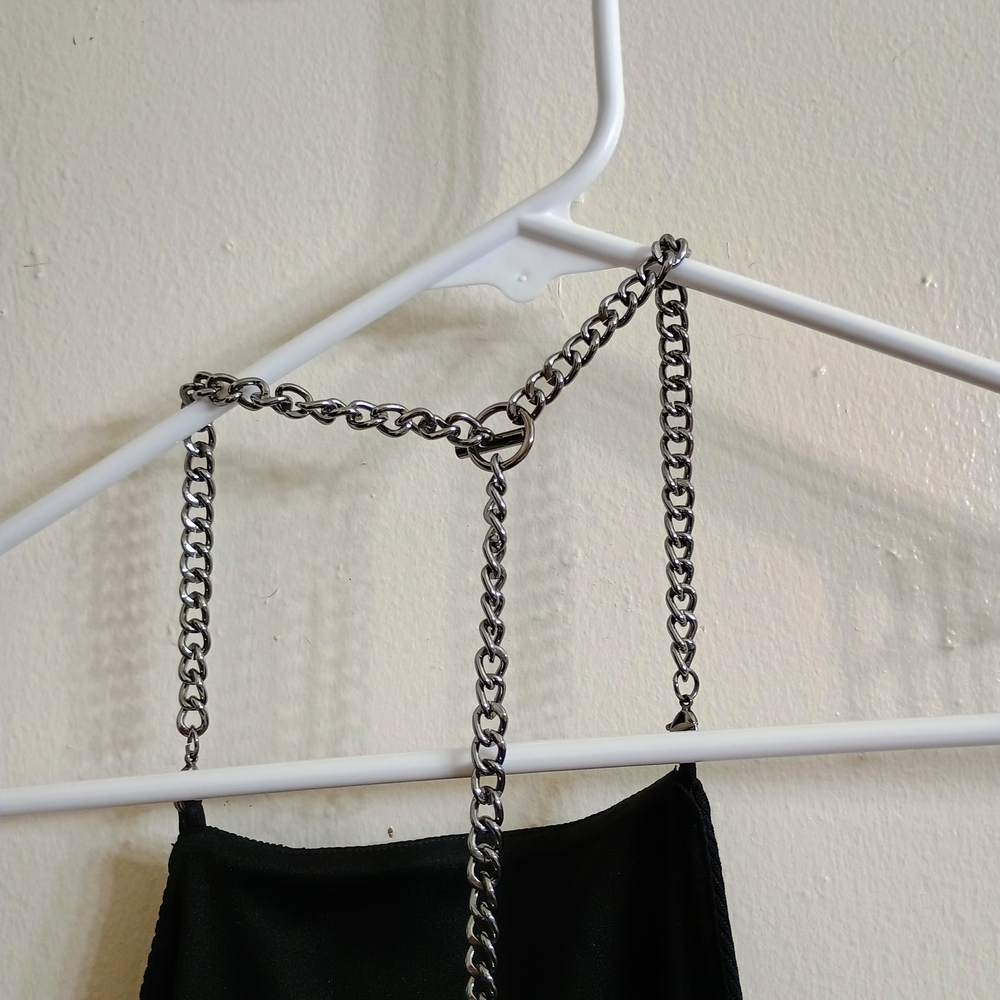 Topshop Black Halter Bodycon Dress - Picture 4 of 7